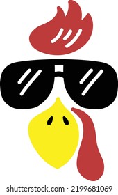 Hand Drawn turkey face illustration isolated on background