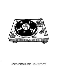 Vintage Record Player Drawing High Res Stock Images Shutterstock