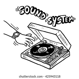 Cartoon Music System Images, Stock Photos & Vectors 