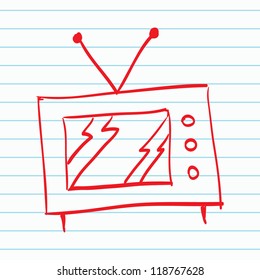 Hand drawn TV