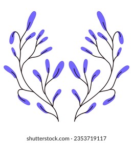 Hand drawn twigs and leaves vectors for decor, websites, graphics and stores.