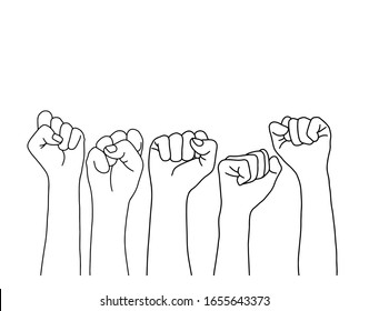 Black Lives Matter Power Pride Fists Stock Vector (Royalty Free ...