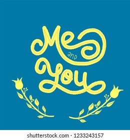 Hand drawn type lettering phrases 