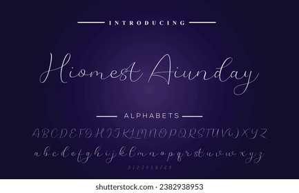 Hand drawn typeface. Handwritten script alphabet isolated on white background. Handmade alphabet for your designs logo, posters, invitations, cards, etc.