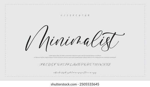 Hand drawn typeface. Handwritten script alphabet isolated on white background. Handmade alphabet for your designs logo, posters, invitations, cards, etc.