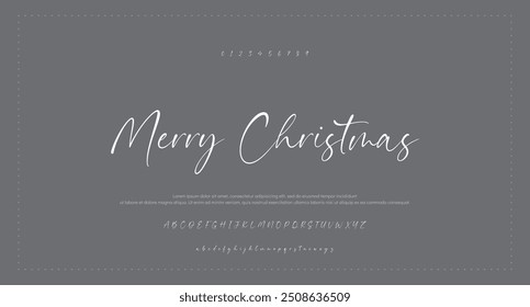 Hand drawn typeface. Handwritten script alphabet isolated on white background. Handmade alphabet for your designs logo, posters, invitations, cards, etc.