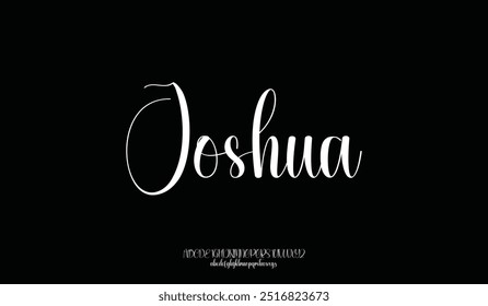 Hand drawn typeface. Handwritten script alphabet isolated on black background. Handmade alphabet for your designs logo, posters, invitations, cards, etc.