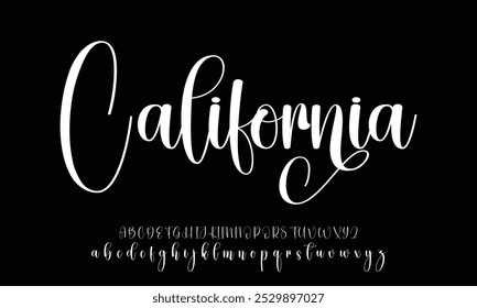 Hand drawn typeface. Handwritten script alphabet isolated on white background. Handmade alphabet for your designs logo, posters, invitations, cards, etc.