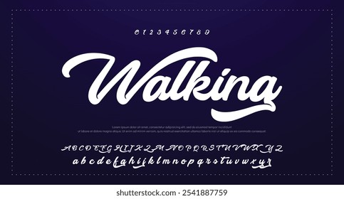 Hand drawn typeface. Handwritten script alphabet isolated on white background. Handmade alphabet for your designs logo, posters, invitations, cards, etc.