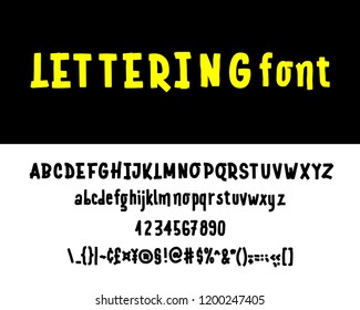 Hand drawn typeface set isolated on white. Vector logo font. Typography alphabet for your designs: logo, typeface, card, wedding invitation.
