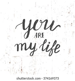 Hand drawn typography poster. Conceptual handwritten phrase .T shirt hand lettered calligraphic design. Inspirational vector typography.Hand drawn vintage print with hand lettering