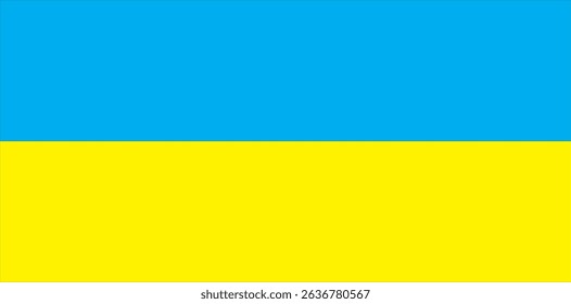 Hand Drawn Ukraine Flag Illustration