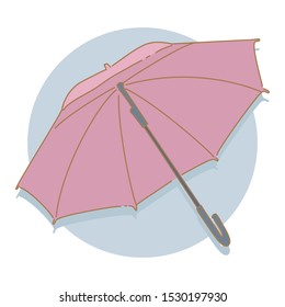 Hand drawn of umbrella isolated with vector style doodle design illustrations.