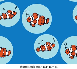 Hand drawn underwater natural ocean elements. Seamless pattern with reef corals. Vector sketch. Abstract seamless pattern. Creative background with geometric figures. Funny wallpaper for textile and f