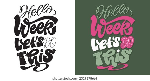 Hand drawn unique typography design element for greeting cards, decoration, prints and posters.