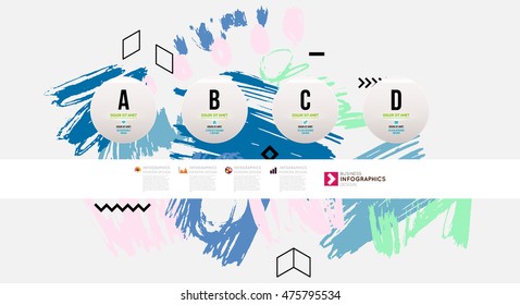 Hand Drawn Universal Art. Design for Flyers, Placards, Posters, Invitations, Brochures. Artistic Creative Template. Abstract Modern Style