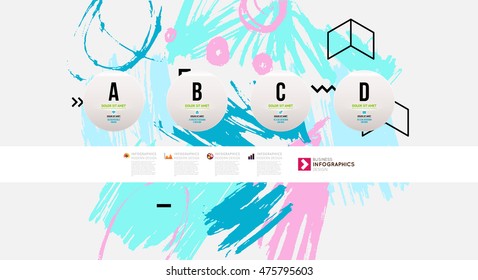 Dibujo a mano de arte universal. Diseño para volantes, carteles, carteles, invitaciones, folletos. Plantilla artística creativa. Resumen Estilo moderno
