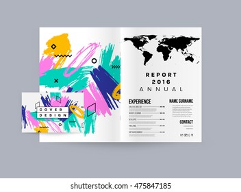 Hand Drawn Universal Art. Design for Flyers, Placards, Posters, Invitations, Brochures. Artistic Creative Template. Abstract Modern Style