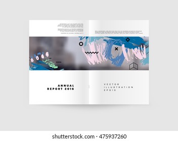 Hand Drawn Universal Art. Design for Flyers, Placards, Posters, Invitations, Brochures. Artistic Creative Template. Abstract Modern Style