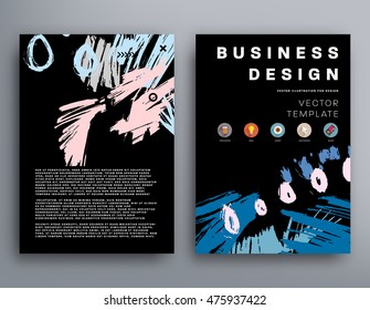 Dibujo a mano de arte universal. Diseño para volantes, carteles, carteles, invitaciones, folletos. Plantilla artística creativa. Resumen Estilo moderno