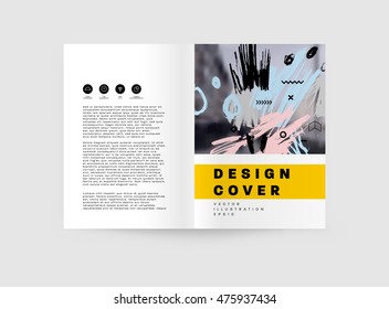 Dibujo a mano de arte universal. Diseño para volantes, carteles, carteles, invitaciones, folletos. Plantilla artística creativa. Resumen Estilo moderno