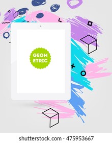 Hand Drawn Universal Art. Design for Flyers, Placards, Posters, Invitations, Brochures. Artistic Creative Template. Abstract Modern Style