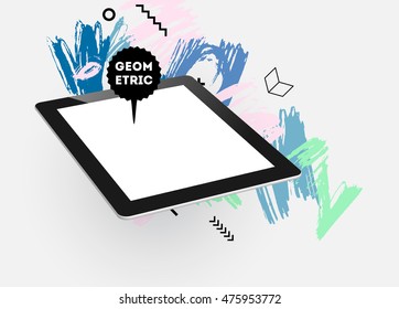 Hand Drawn Universal Art. Design for Flyers, Placards, Posters, Invitations, Brochures. Artistic Creative Template. Abstract Modern Style
