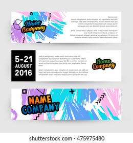 Hand Drawn Universal Art. Design for Flyers, Placards, Posters, Invitations, Brochures. Artistic Creative Template. Abstract Modern Style