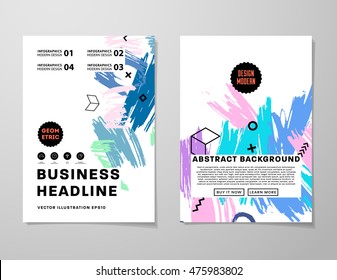 Hand Drawn Universal Art. Design for Flyers, Placards, Posters, Invitations, Brochures. Artistic Creative Template. Abstract Modern Style