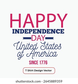 Hand drawn USA Independence Day, 4th of July. statue of liberty.