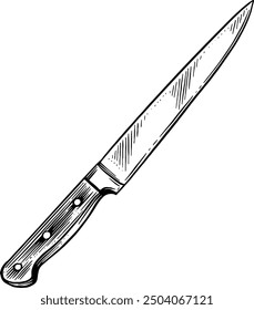 Hand drawn Utility Knife Sketch Illustration