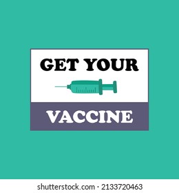 Hand drawn vaccination campaign vector design