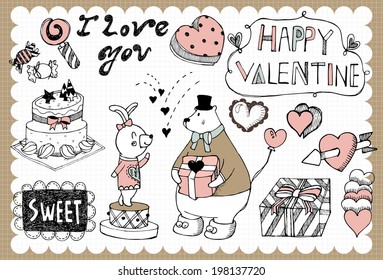 Hand drawn valentine B