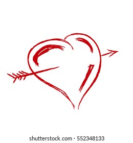 hand drawn valentine's day background