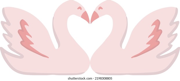 Hand Drawn valentine's day bird illustration isolated on background