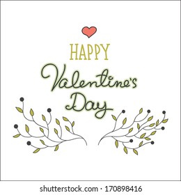 hand drawn Valentine's Day card