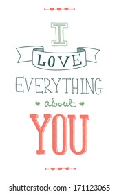 hand drawn Valentine's Day card