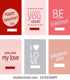 Hand Drawn Valentine's day illustration vector. Valentine's day card collection set. i love you vector