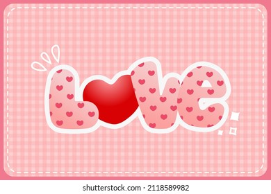 Hand drawn valentine's day stickers collection  banner  social media post  note  sticky note  cute background