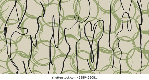 Hand drawn various shapes abstract cute seamless pattern. Collage contemporary print. Fashionable template for design. Cartoon style.
