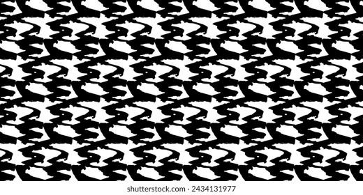 Hand drawn various shapes, Abstract contemporary seamless pattern.