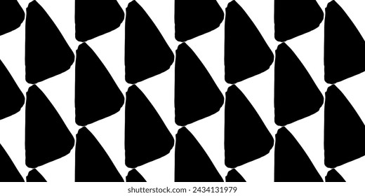 Hand drawn various shapes, Abstract contemporary seamless pattern.