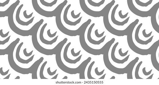 Dibujado a mano de varias formas, patrón contemporáneo abstracto sin costuras.