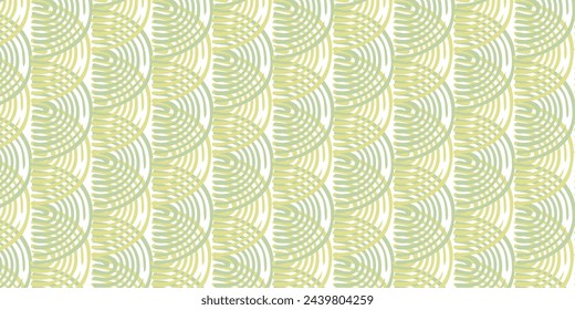 Hand drawn various shapes, Abstract contemporary seamless pattern.