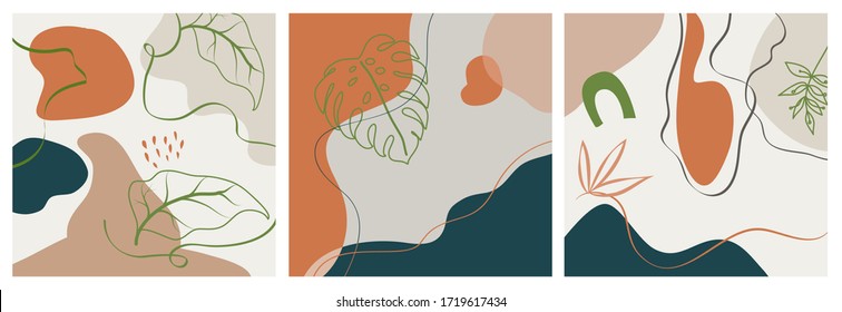 hand drawn various shapes and doodle objects. Abstract contemporary modern trendy. vector illustration