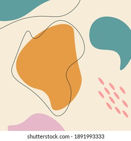 Hand drawn various shapes and doodle objects. Set of abstract contemporary modern trendy vector. Perfect for textile prints.	