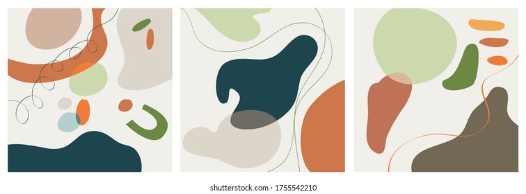 hand drawn various shapes and objects. doodle Abstract contemporary modern trendy. vector illustration