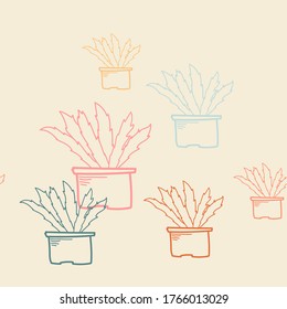 Hand drawn various shapes theme vector seamless pattern. Contemporary modern trendy vector illustrations. Pastel colors. vector