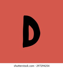 Hand drawn vector ABC letters