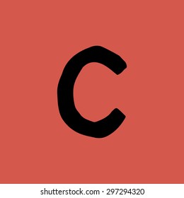 Hand drawn vector ABC letters
